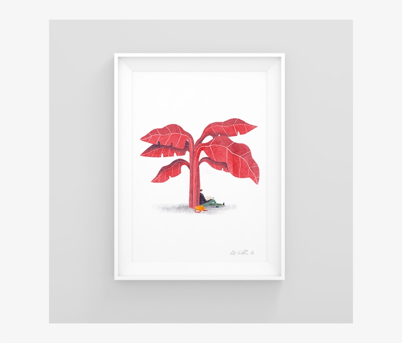 Under The Tree In The Shade Mockup1 - Picture Frame, transparent png download