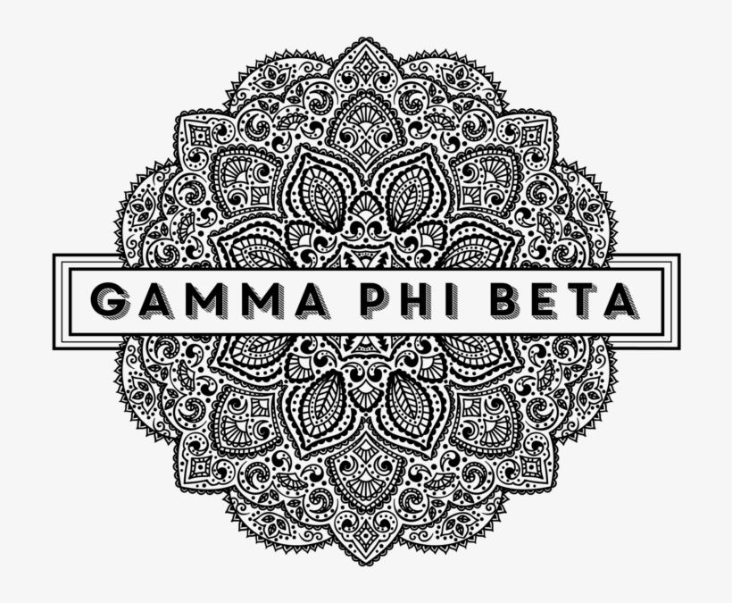 Mandala Black - Vneck White - Circle, transparent png download