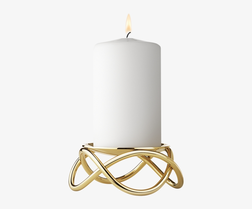 Georg Jensen Gold Candle Holder, transparent png download