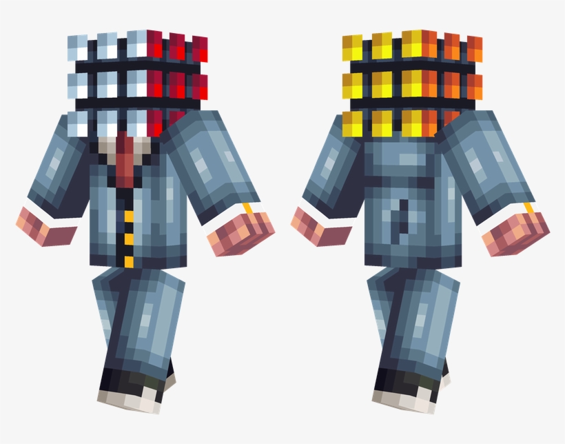 Rubik's Cube - Sea Captain Minecraft Skin, transparent png download
