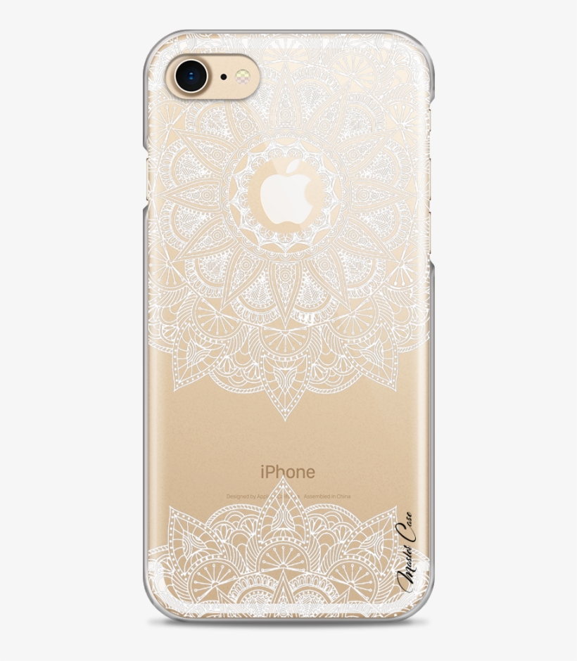 Coque Iphone 7/8 White Mandala Design - Mobile Phone Case, transparent png download