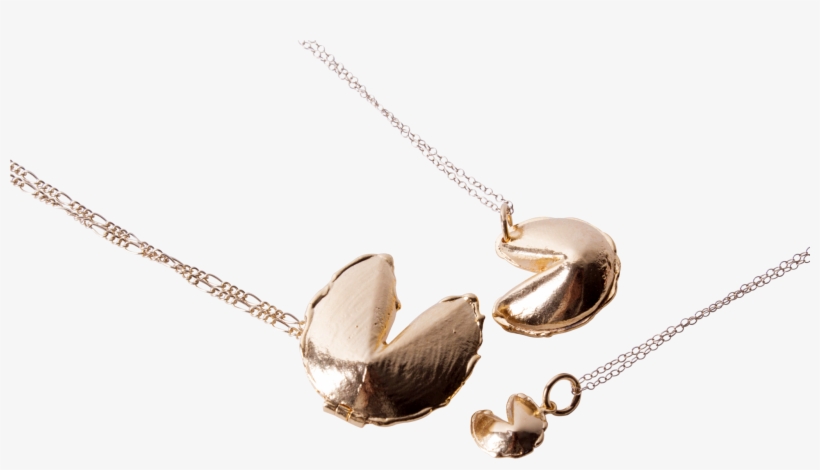 Fortune Cookie Lockets // Brass & Golds - Locket, transparent png download
