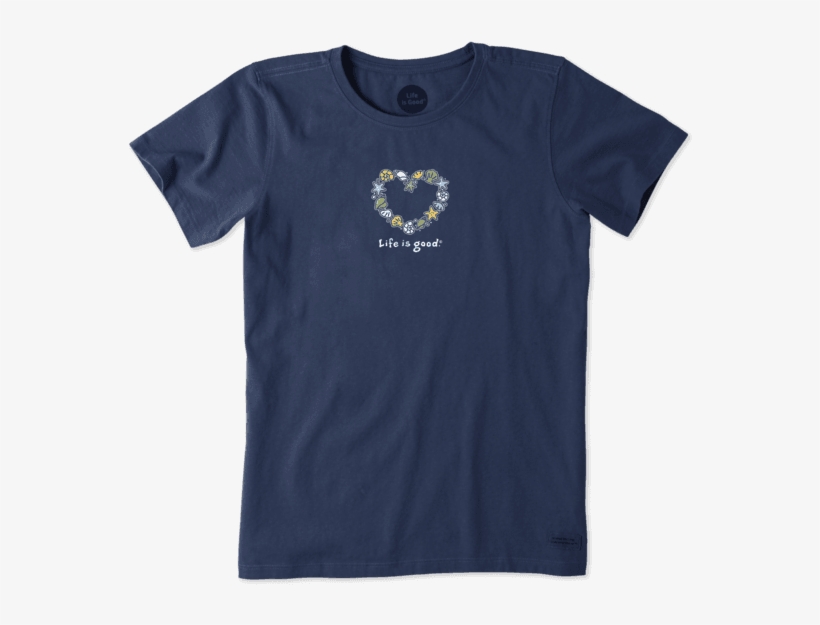 Women's Sea Shells - Life Is Good Women's Crew T Shirt, transparent png download