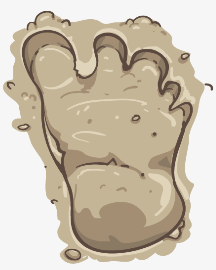 Big Foot Clipart Print - Big Foot Print Png, transparent png download