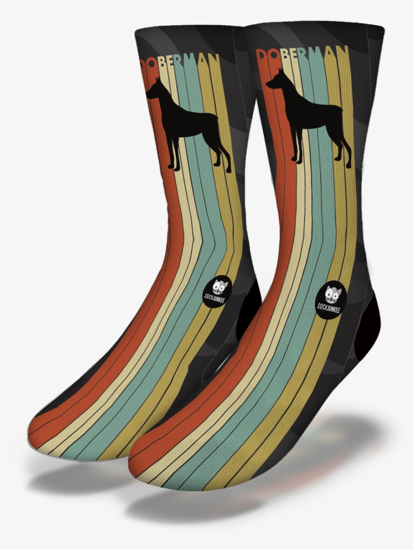 Doberman-socks - Sock, transparent png download