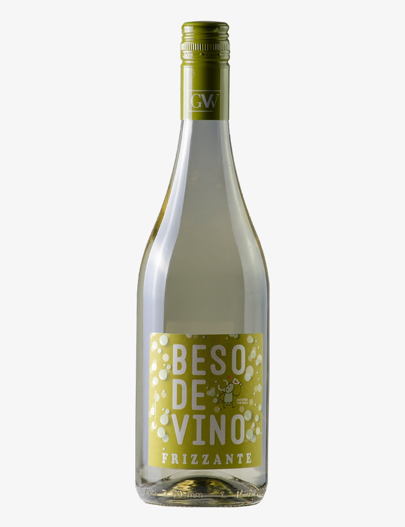 Beso De Vino White Frizzante - Glass Bottle, transparent png download