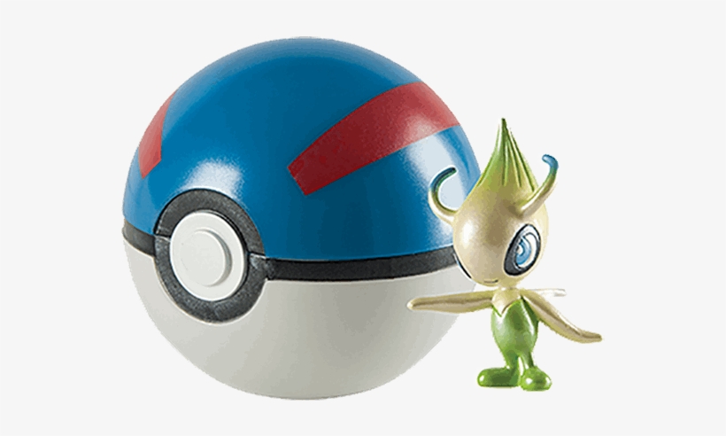 Celebi & Great Ball Clip N Carry Mythical Poke Ball - Pokemon Limited Edition Celebi, transparent png download