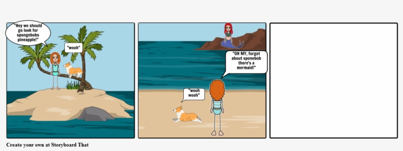 Sponge Bob - Perspective Comic Boat Island, transparent png download