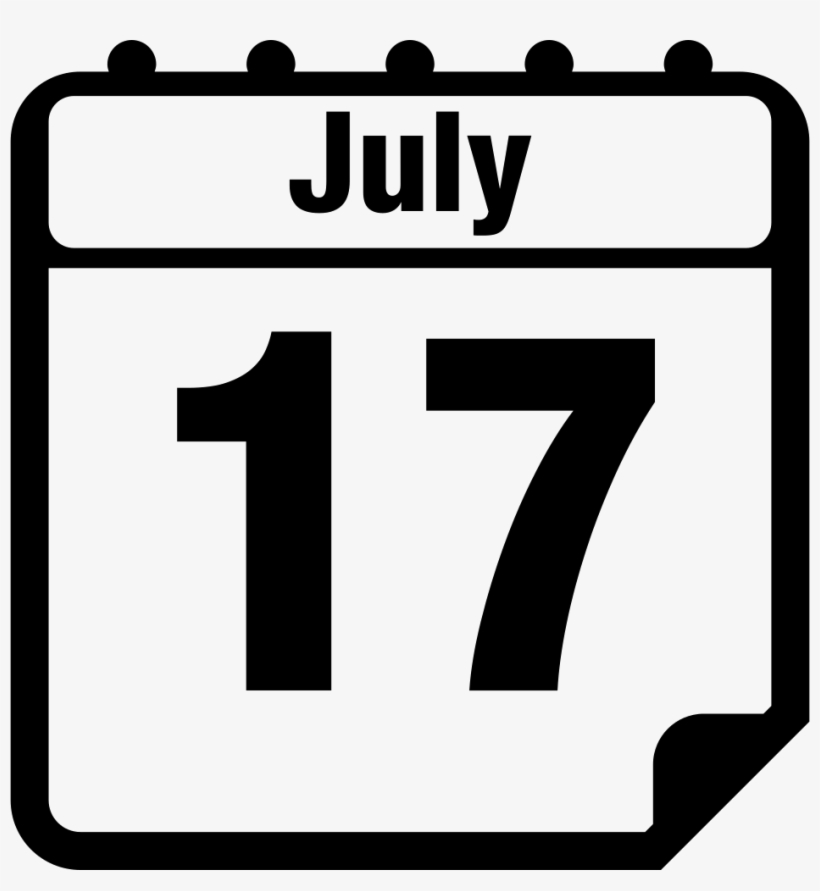 Png File Svg - Calendario 17 De Julio, transparent png download