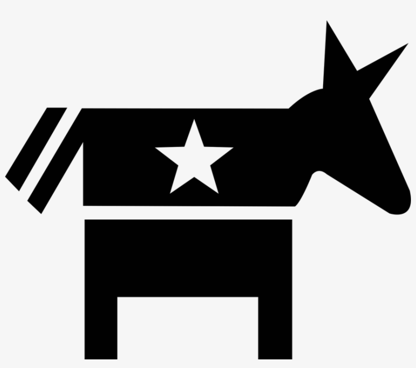 Jackass Clipart Public Service - Democratic Symbol And Color, transparent png download