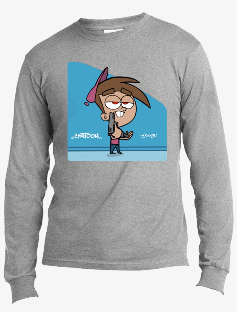 Timmy Turner Design - Long-sleeved T-shirt, transparent png download