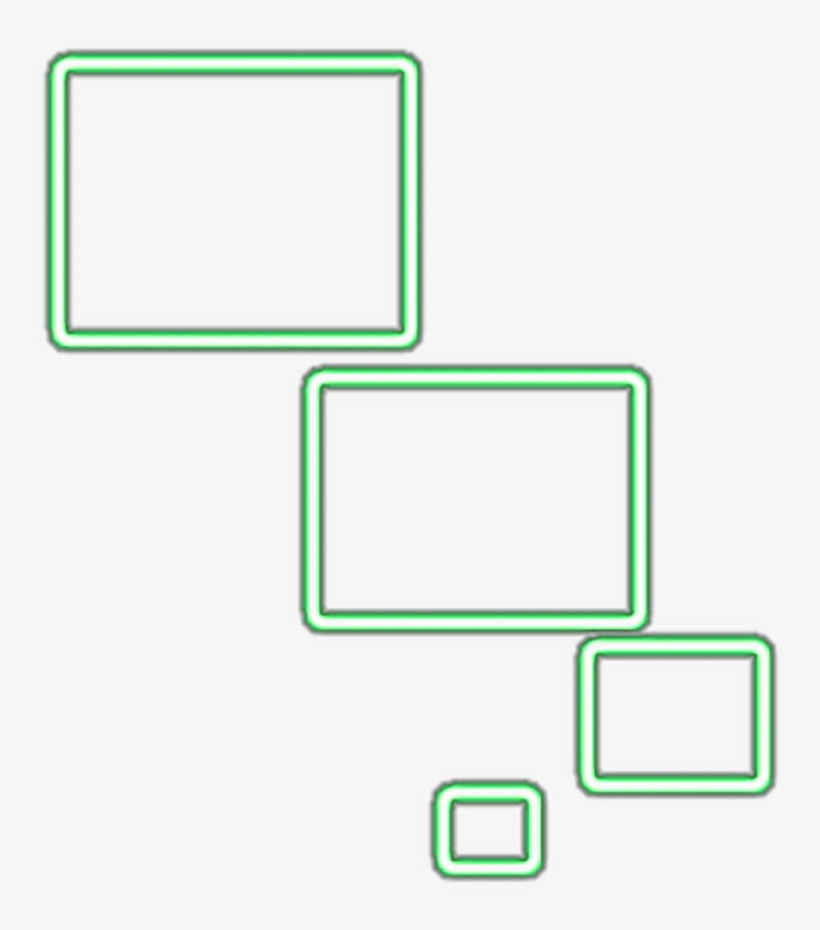Ftestickers Neon Frames - Diagram, transparent png download
