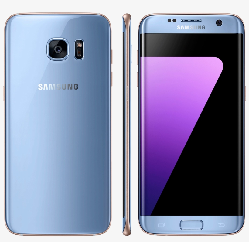 Samsung S7 Edge Coral Blue, transparent png download