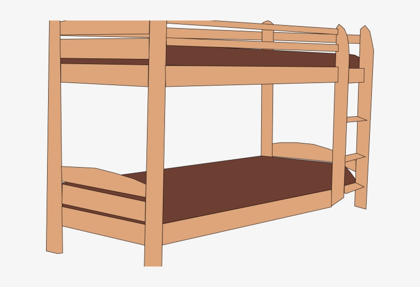 Bed Clipart Png Transparent - Clip Art Bunk Bed, transparent png download