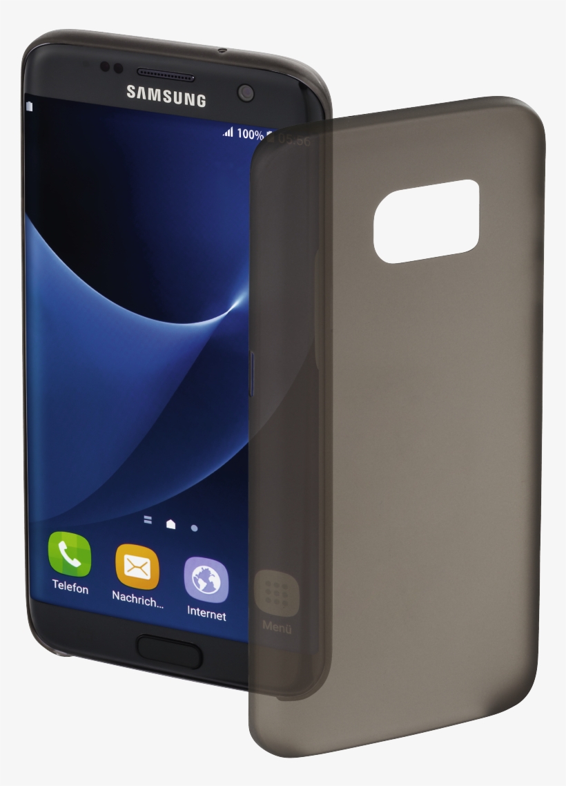 "ultra Slim" Cover For Samsung Galaxy S7 Edge, Black - Etui Galaxy S7 Slim, transparent png download