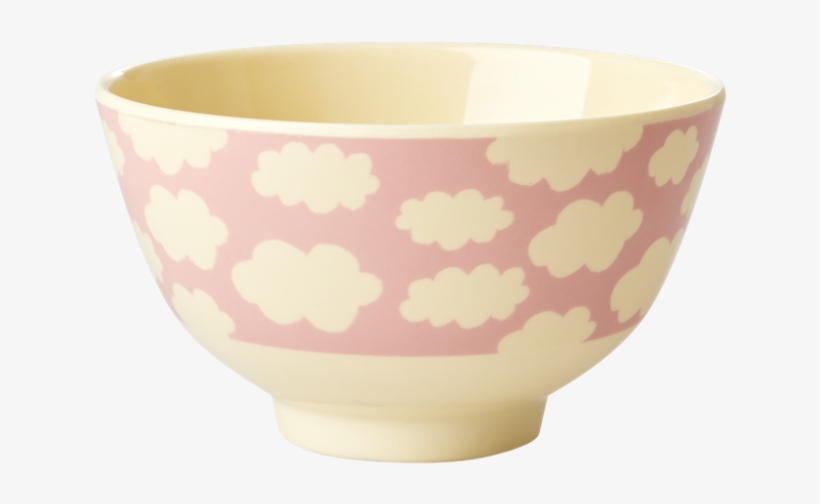 Pink Cloud Print Small Melamine Bowl Rice Dk - Bowl, transparent png download