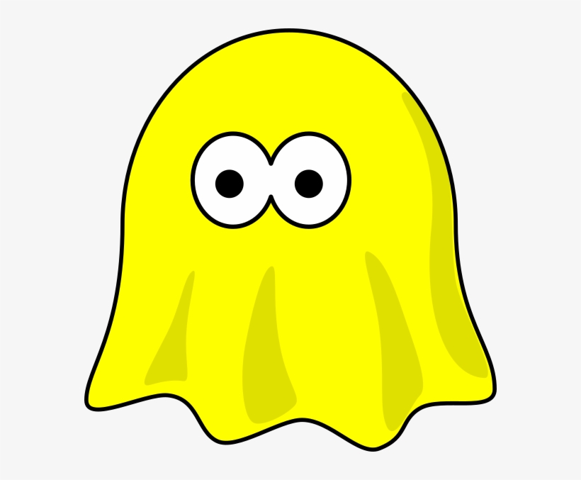 Yellow Ghost Clip Art, transparent png download