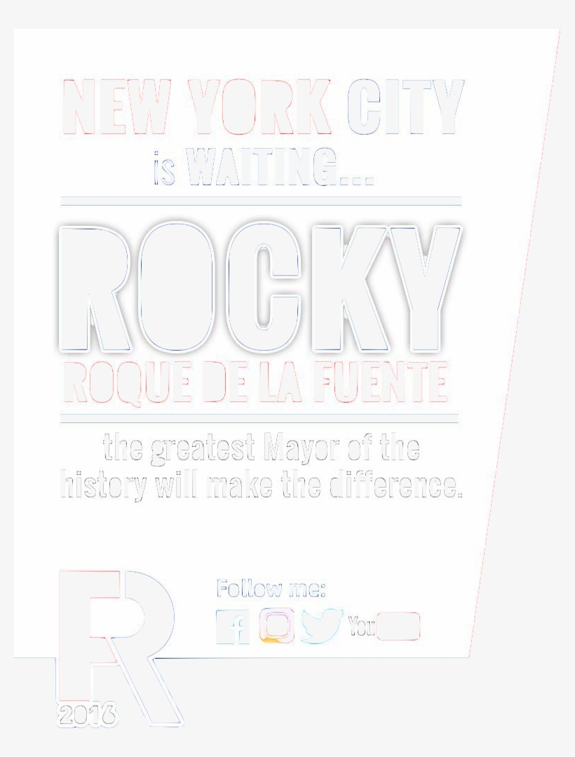 Rocky For Mayor 21 - Poster, transparent png download