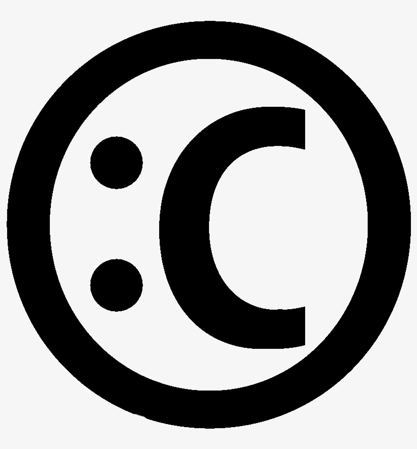 Copyright Symbol Frowny Face - Number 3 In Circle, transparent png download