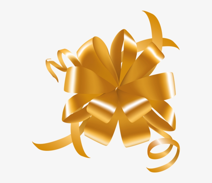 Orange Gift Bow Different Types Of Bows Ribbon PNG Image