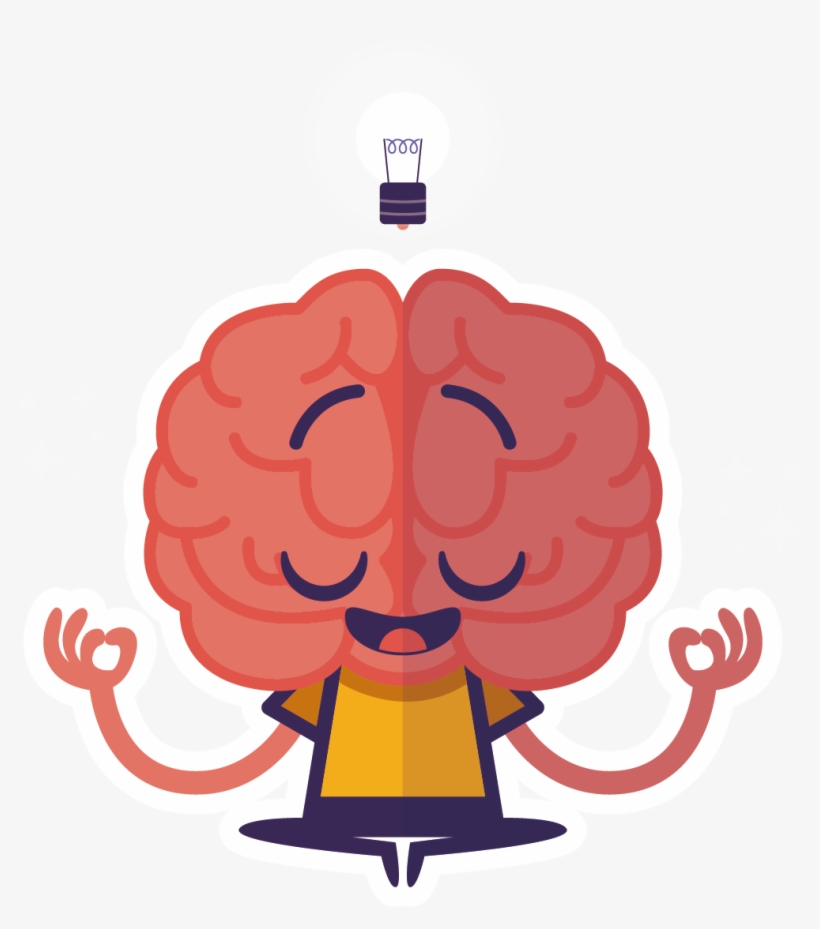 Thought Midbrain Creative Transprent Png Free Download - Cartoon Brain Transparent, transparent png download