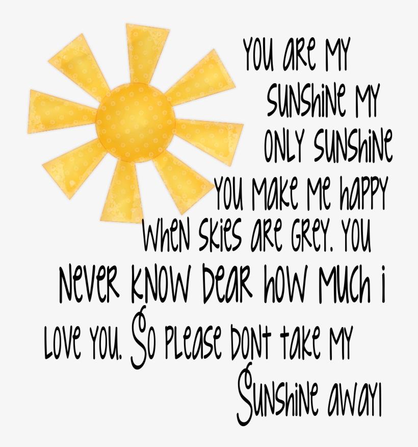 You Are My Sunshine Wordart - Calligraphy, transparent png download