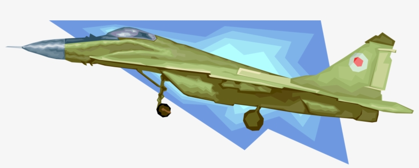 Vector Illustration Of Military Airforce Jet Airplane, transparent png download