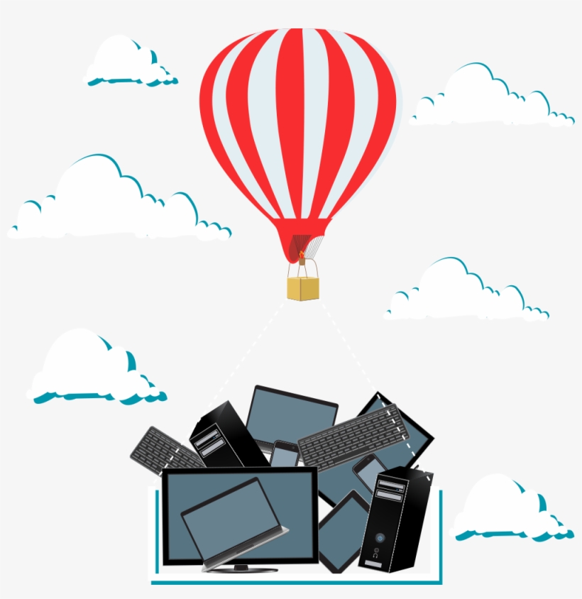 Balloon Clipart Airplane - Hot Air Balloon, transparent png download