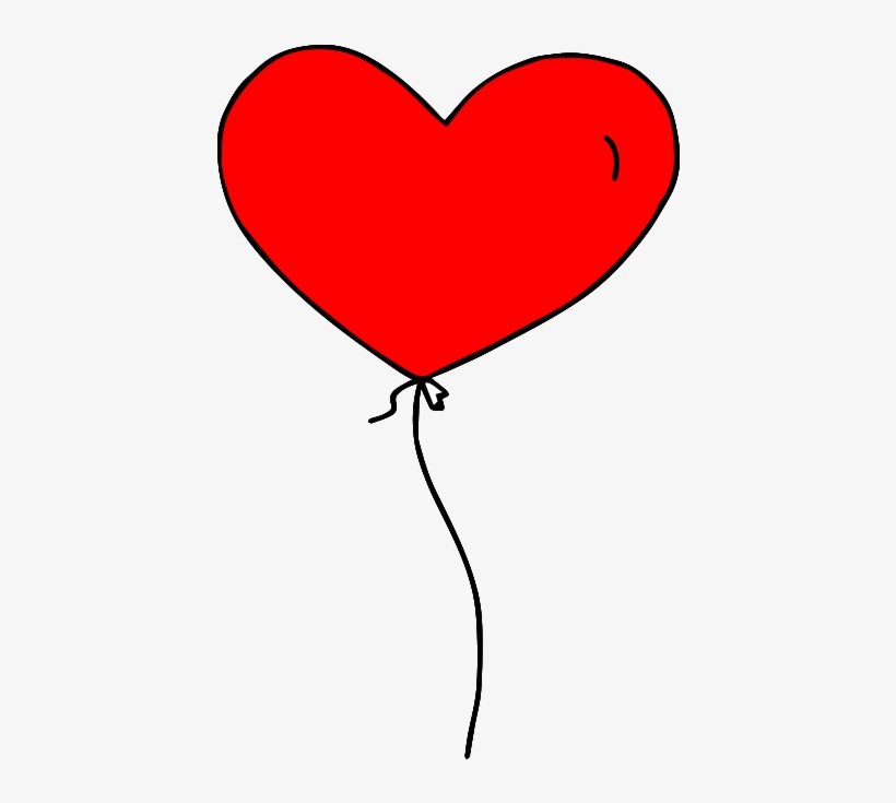 Heart Balloon Png Clipart Transparent - Red Balloons Clip Art, transparent png download