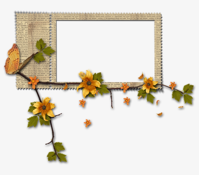 Tubes Png Cadres Fleurs - Poezii De Primavara Grupa Mica, transparent png download