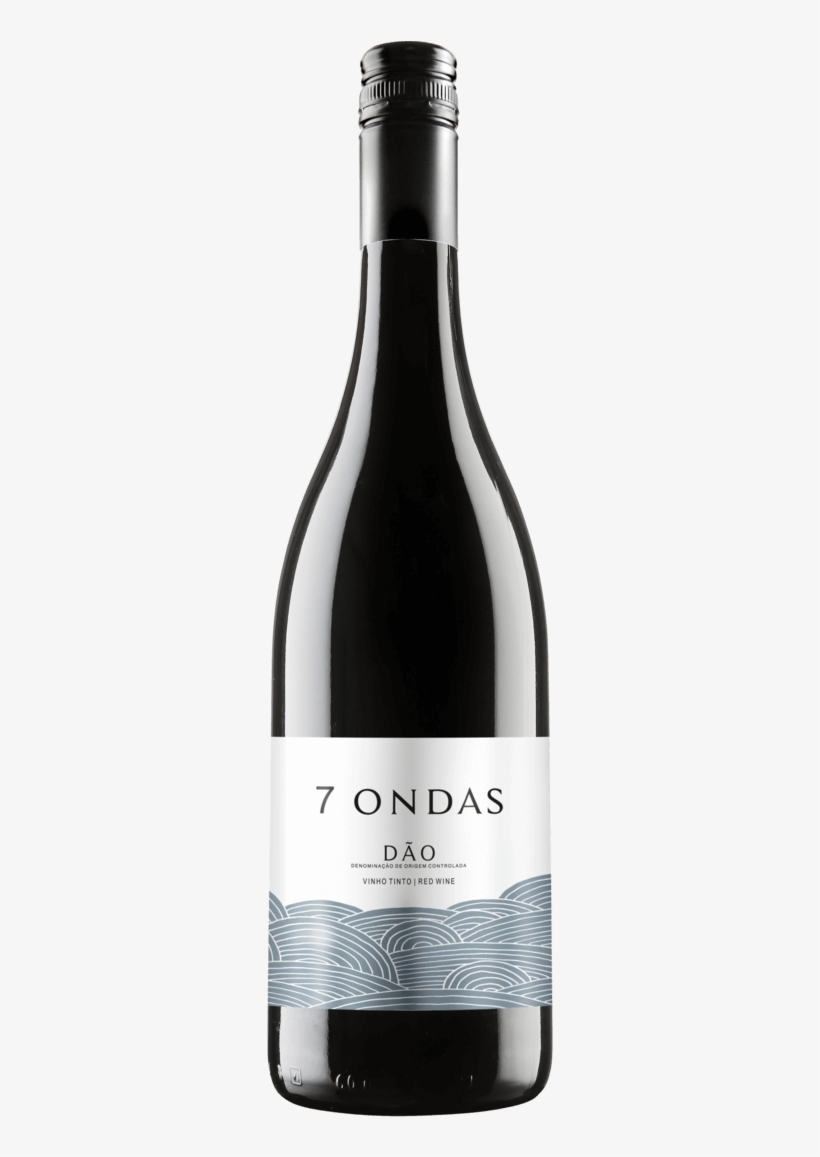 7 Ondas Dao Tinto - Glass Bottle, transparent png download