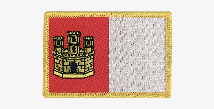 Flag Patch Castile-la Mancha - Cross-stitch, transparent png download