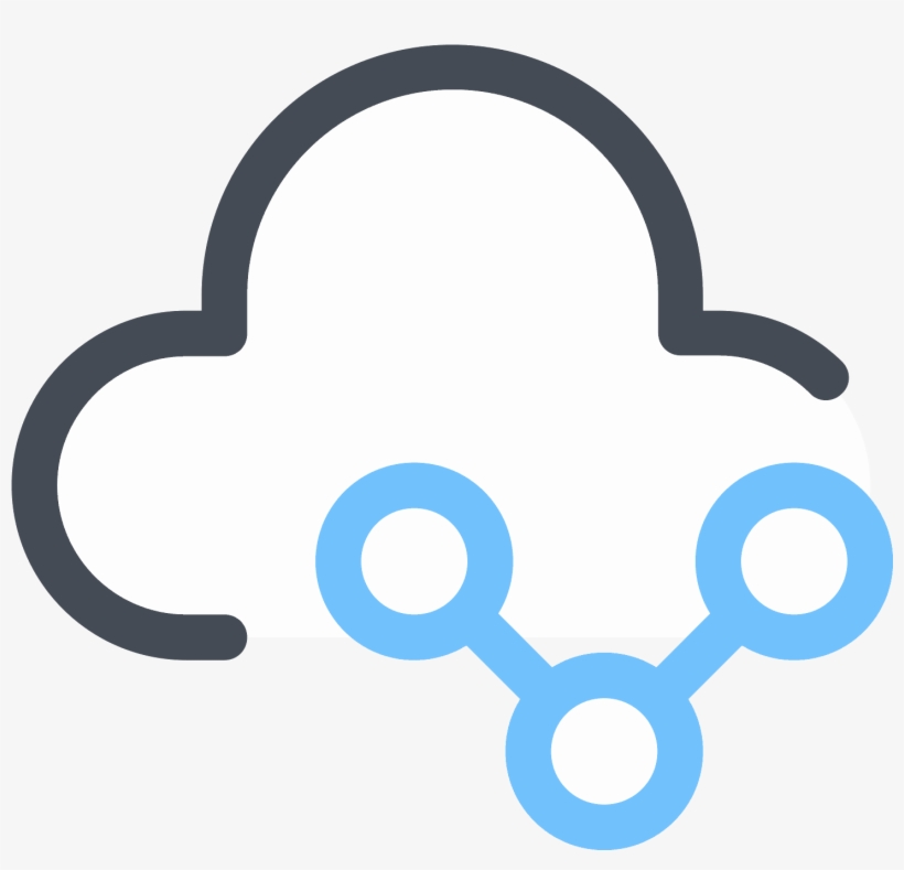 Símbolo De Compartilhamento De Nuvem Icon - Icon, transparent png download
