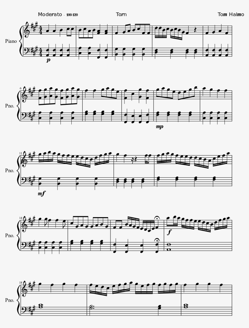Song For Friends Little Busters Piano Sheet, transparent png download