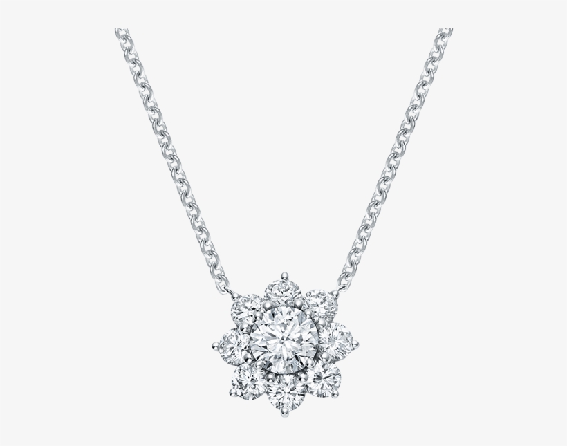 Sunflower By Harry Winston, Large Diamond Pendant - Pendant, transparent png download