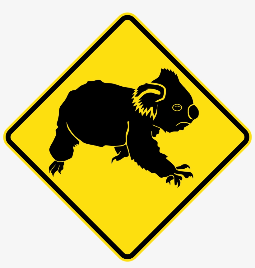 Australia Road Sign W5-47 - Australian Road Signs Vector, transparent png download