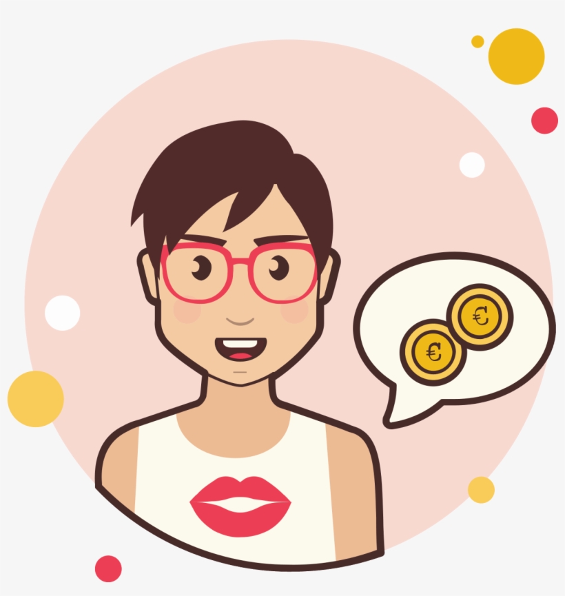 Free Girl And Coins Icon - Signo De Interrogacion Png, transparent png download