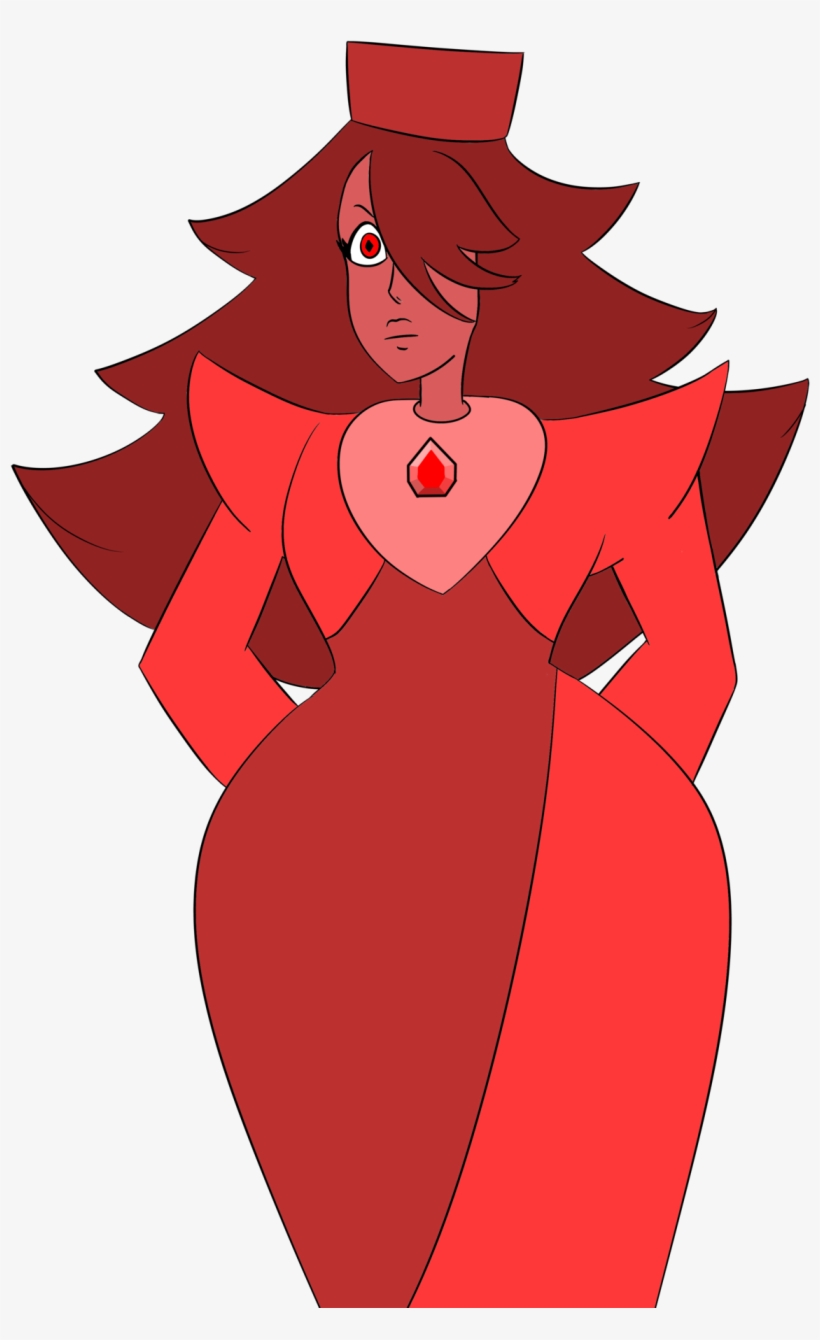 Synthetic Red Diamond And Her Pearl - Cartoon, transparent png download