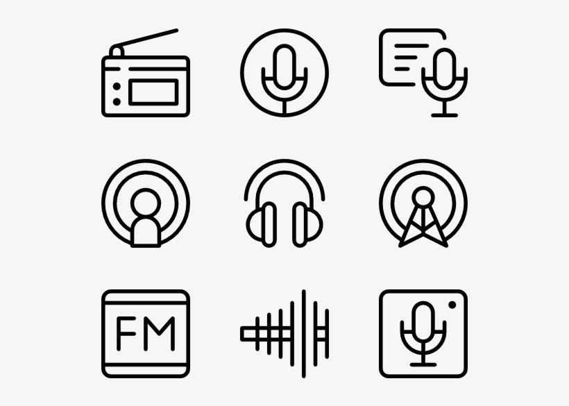 Radio - Phone Email Icon Png, transparent png download