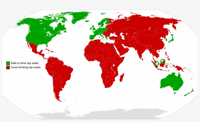 All The Places Where The Cdc Says You Can't Drink The - Countries Where You Can Drink Tap Water, transparent png download