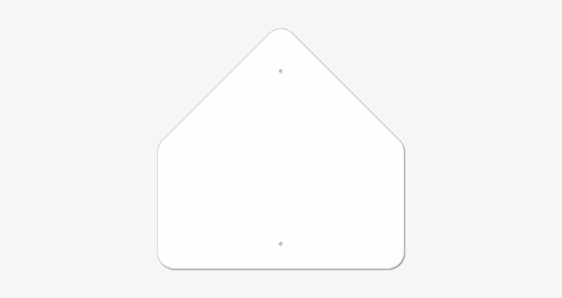 30" Pentagon Non-reflective Sign Blank - Triangle, transparent png download
