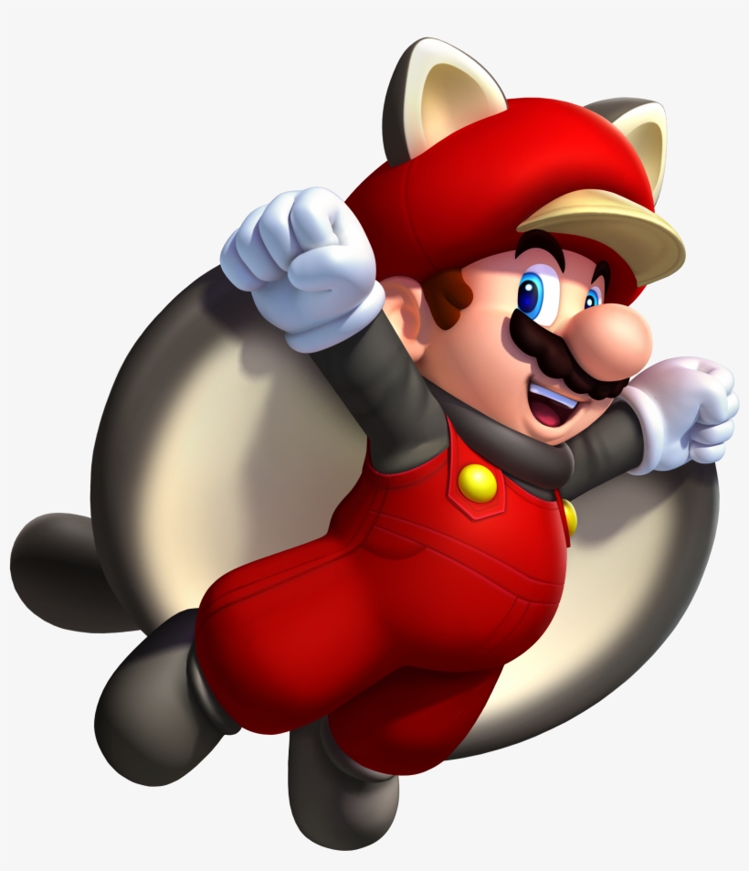 -new Super Mario Bros Wii U Flying Squirrel Mario Nsmbu - Flying Squirrel Mario Png, transparent png download