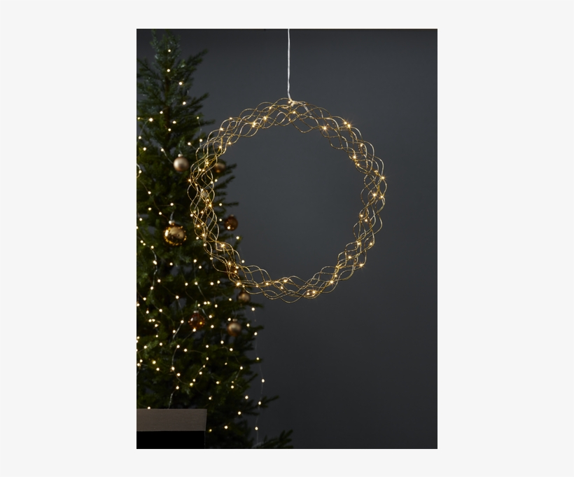 Hanging Decoration Curly - Chrome-coloured Led Decorative Light Curly 45 Cm, transparent png download