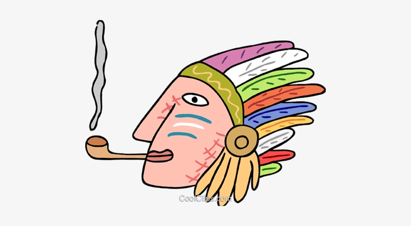 Native American Smoking Pipe Royalty Free Vector Clip - Clip Art, transparent png download