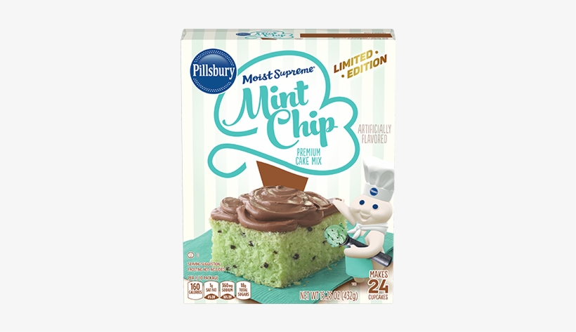 Moist Supreme® Mint Chip Cake Mix - Pillsbury Orange Sherbet Cake Mix, transparent png download