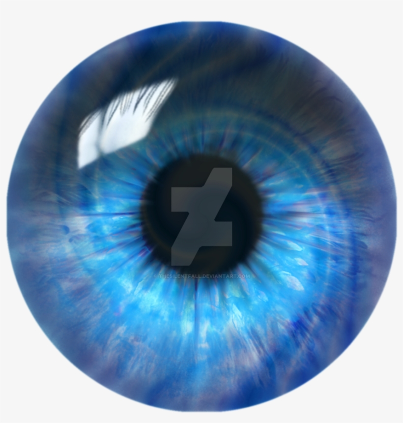 Picture Royalty Free Library Bright Blue Swirl Eye - Red, transparent png download