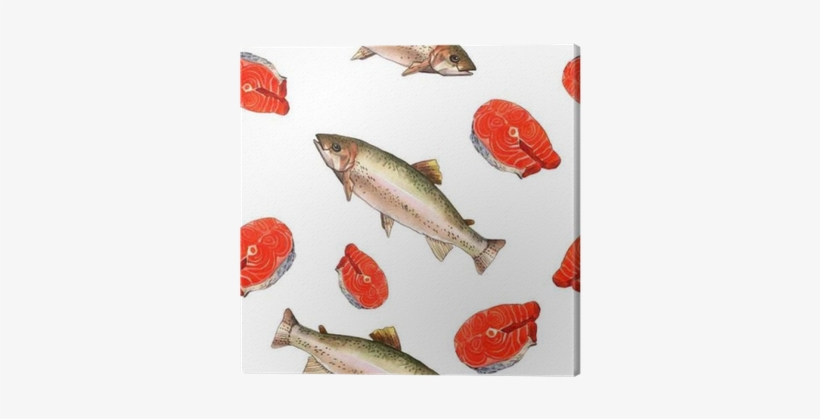 Sea Trout Fish - Watercolor Painting, transparent png download