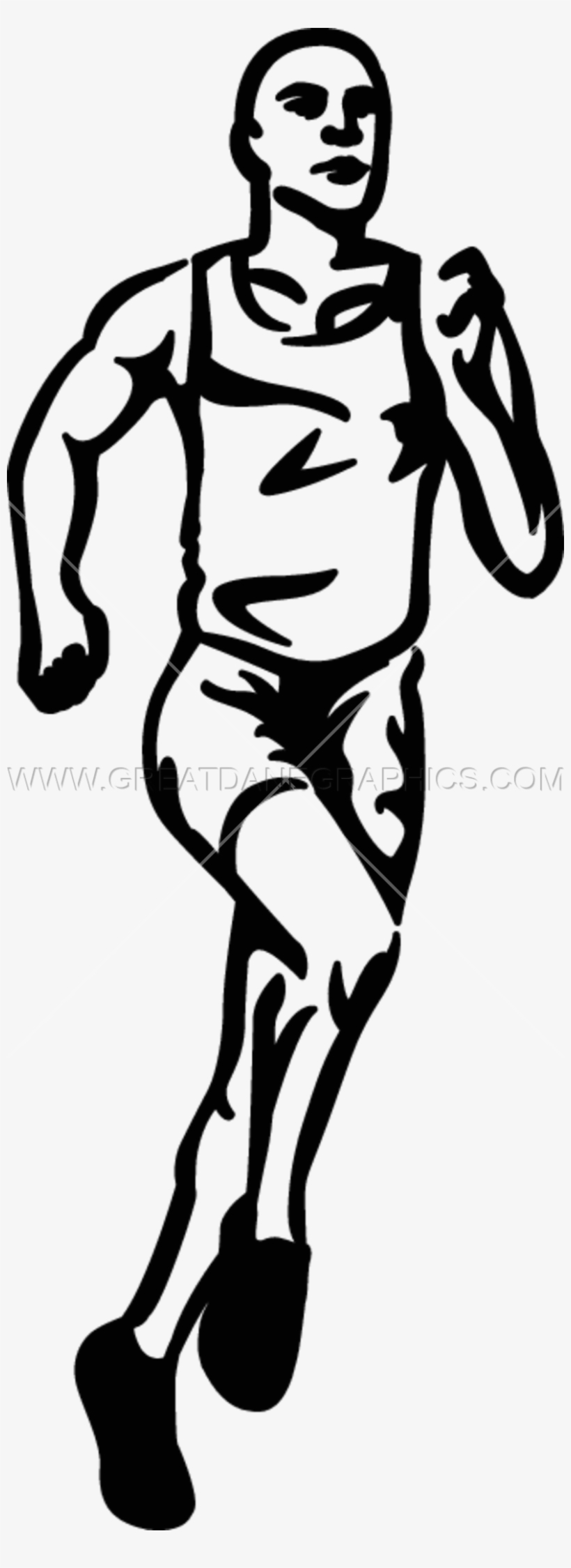 Image Black And White Stock Production Ready Artwork - Trackand Field Png, transparent png download