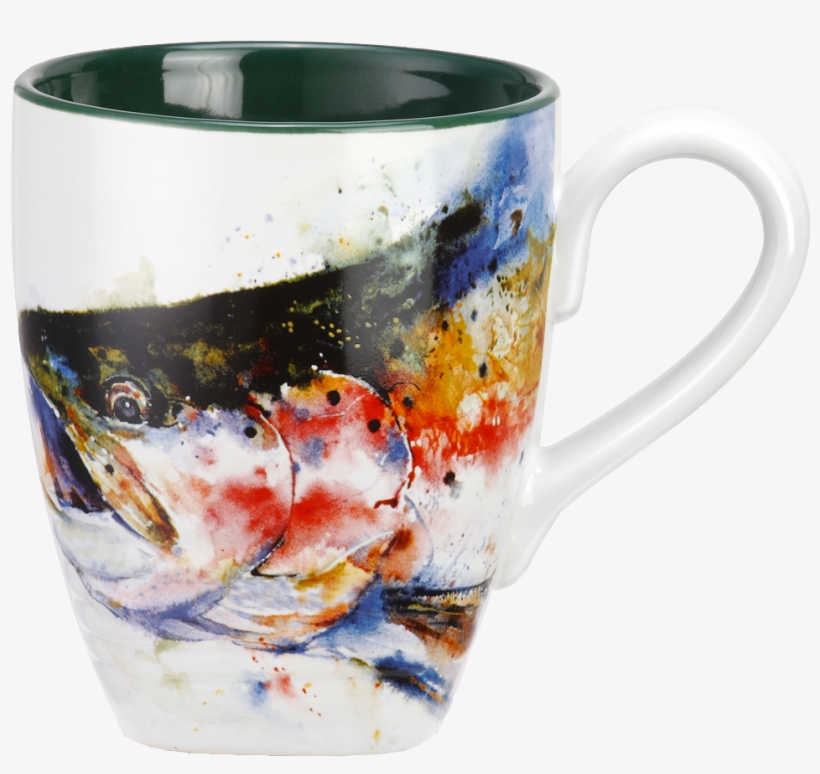 Trout Mug - Big Sky Carvers Trout Snack Plate, Multicolor, transparent png download