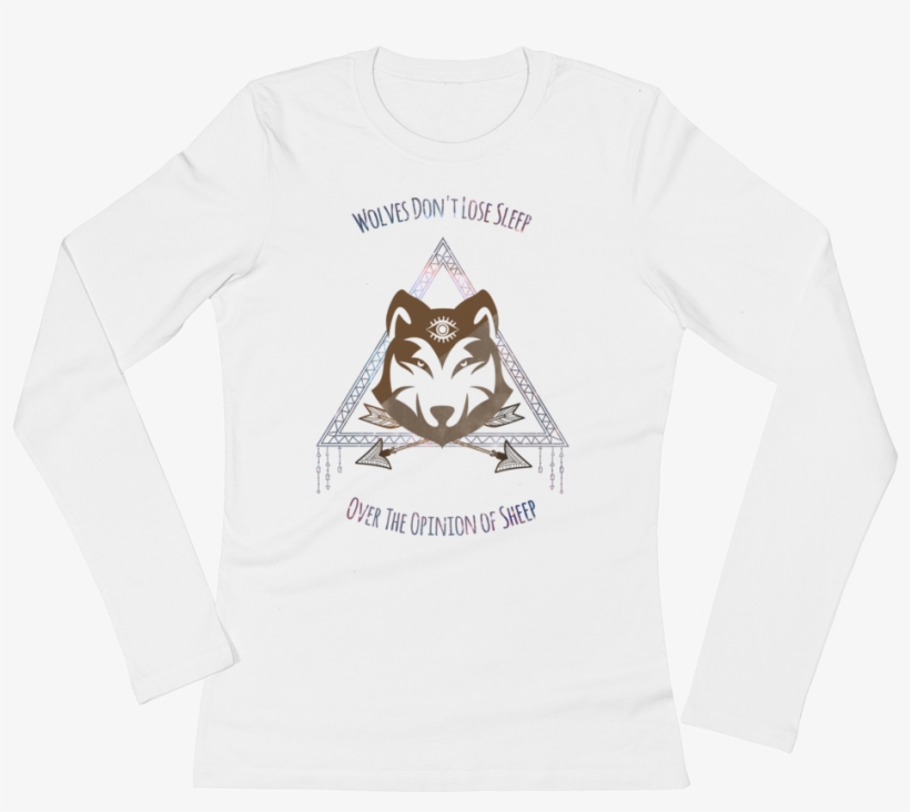"wolves Don't Lose Sleep" Ladies' Long Sleeve Aware - Health, transparent png download